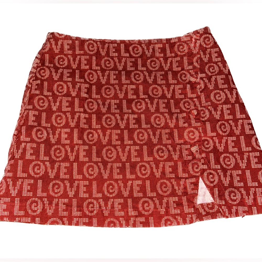 y2k 2000s urban outfitters love button up skirt ! size s